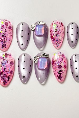 Sweet Fairy Purple Press on Nails