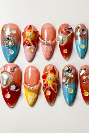 Happy Ocean City Press on Nails