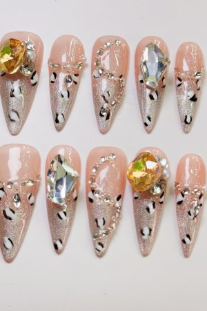 Amber Aura Press on Nails
