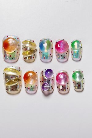 Fantasy Bubbles Press on Nails