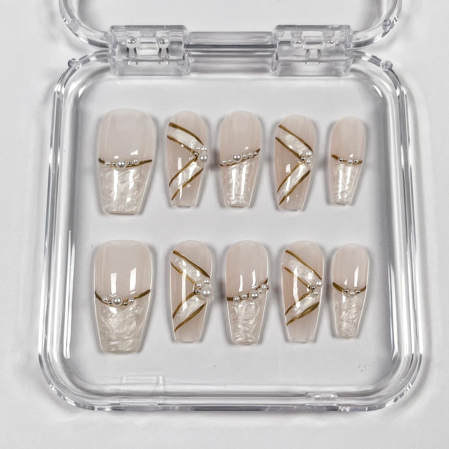 Pink Ballet Slipper press-on nails - Image 6