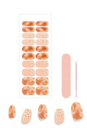 Pink Flowers UV Nail Wraps